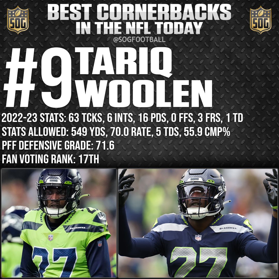Top 10 Best Cornerbacks in the NFL Today 2023 - #9 Tariq Woolen