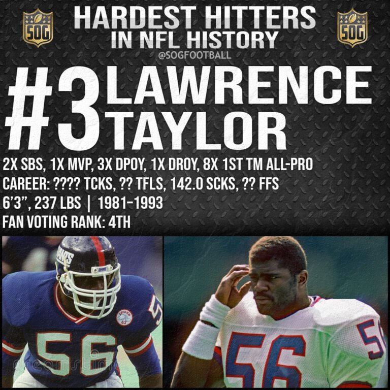 Top 10 Hardest Hitters in NFL History SOG Sports