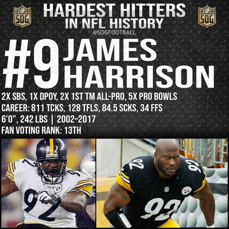 Top 10 Hardest Hitters in NFL History SOG Sports