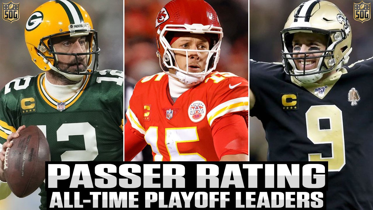 AllTime Leaders in NFL Playoff Passer Rating SOG Sports