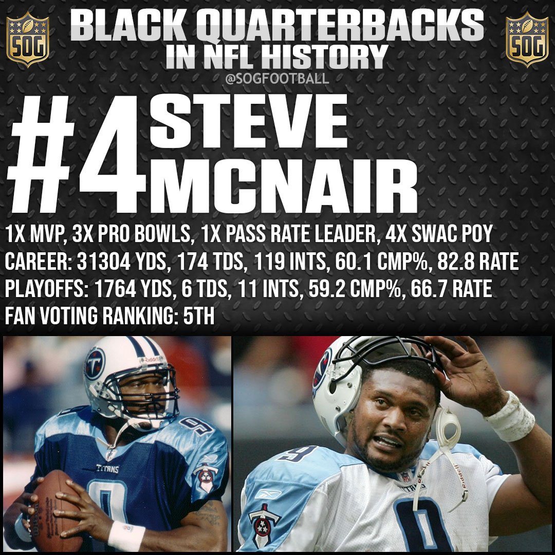 Top 10 Best Black Quarterbacks Ever in NFL History - #4 Steve McNair